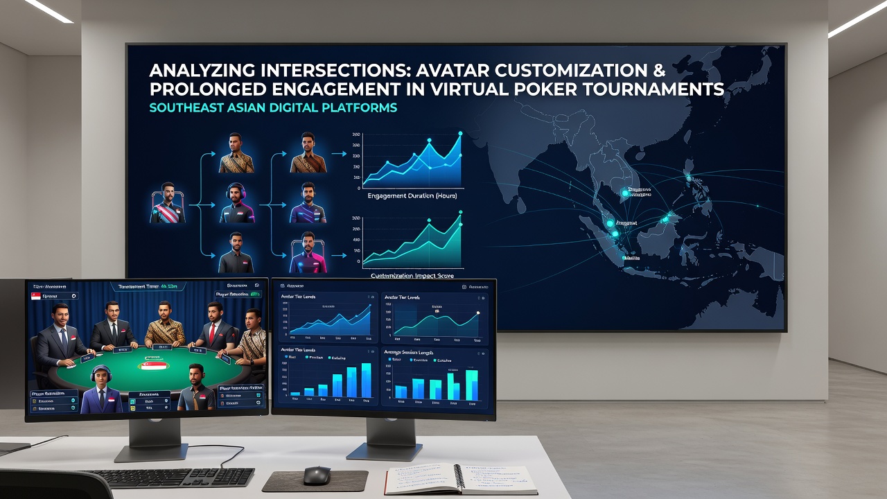 Southeast Asian players engaging with avatar customization features during virtual poker tournaments on digital platforms
