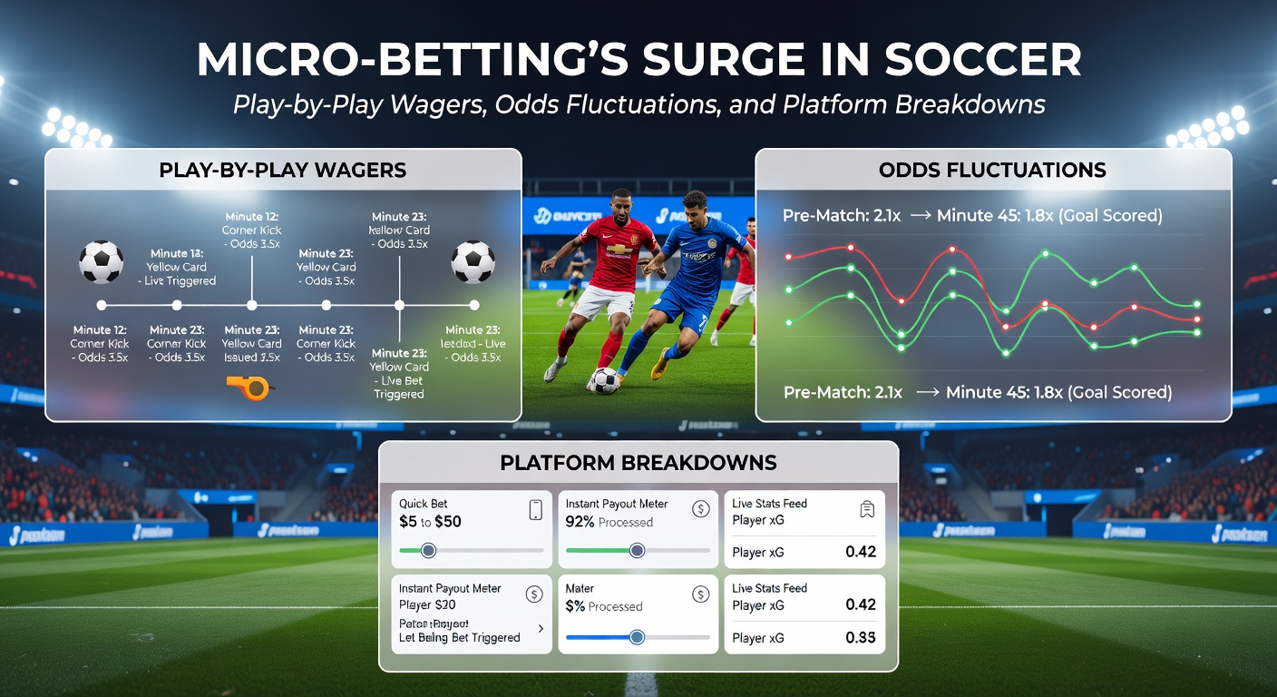 Close-up of a betting app interface displaying live soccer odds fluctuations during a match, with graphs showing real-time shifts