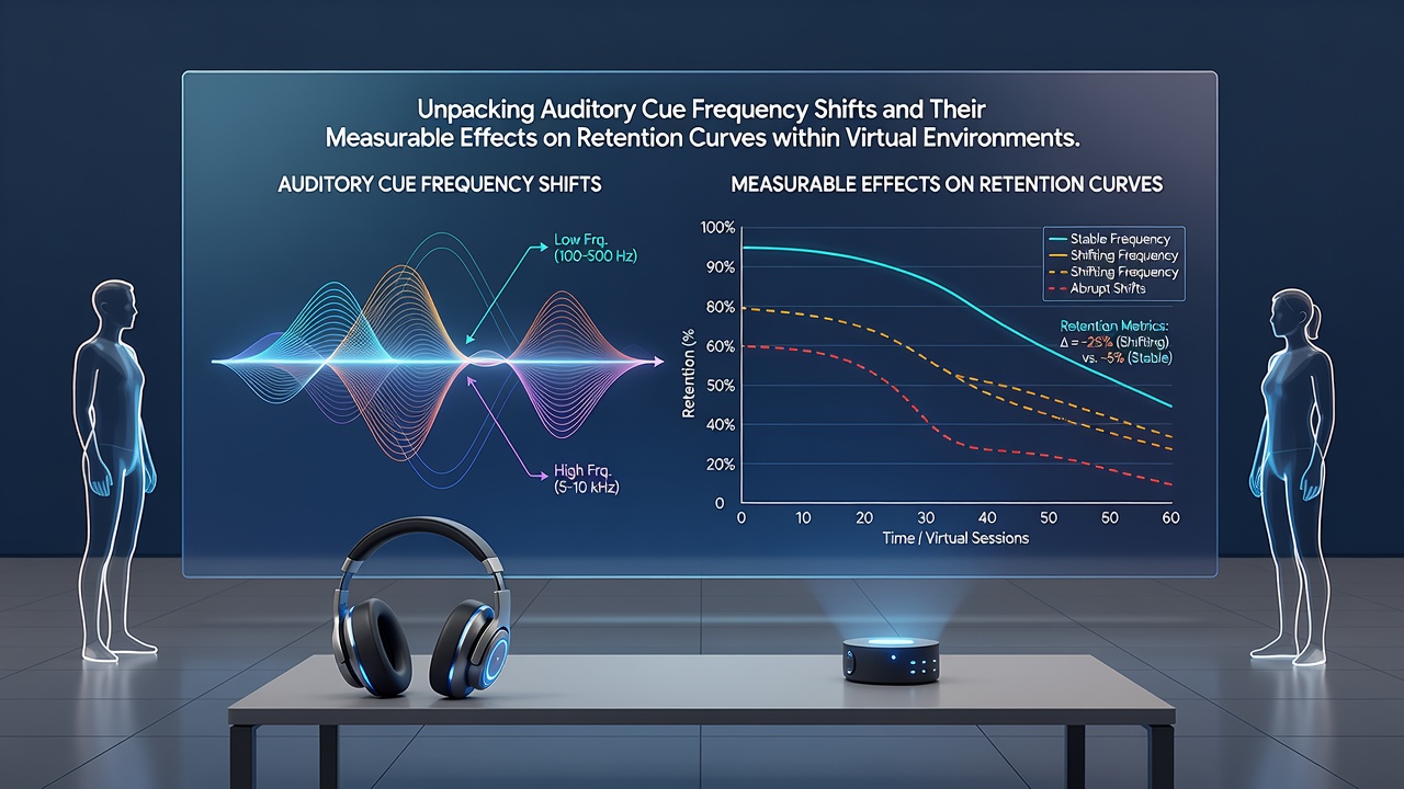 Global retention curve graphs showing auditory cue impacts on virtual reel platforms
